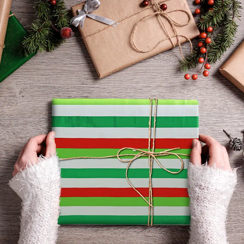 Papel De Regalo Navideño Combinado 1