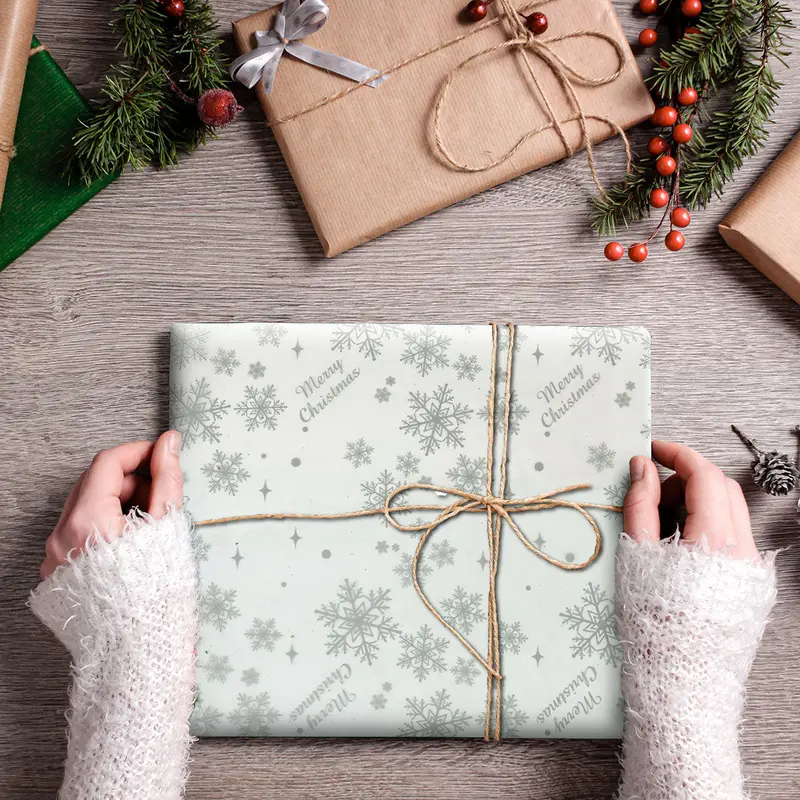 Papel De Regalo Navideño Transparente 1