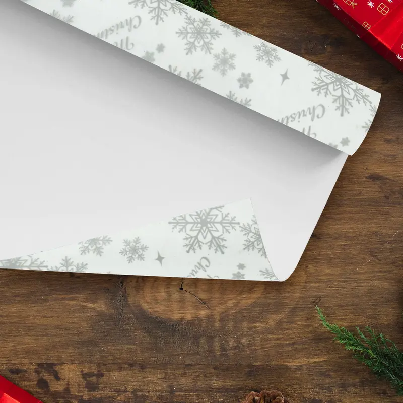 Papel De Regalo Navideño Transparente 2