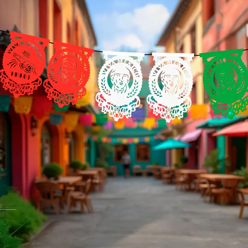Papel Picado, Diseño Fiestas Patrias, 2.6 M 1