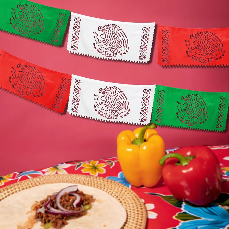 Papel Picado, Diseño Fiestas Patrias, 3.2 M 2