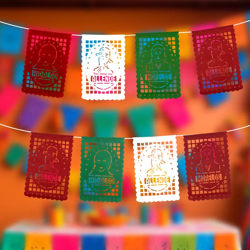 Papel Picado Para Fiestas Patrias, Héroes De La Independencia 1