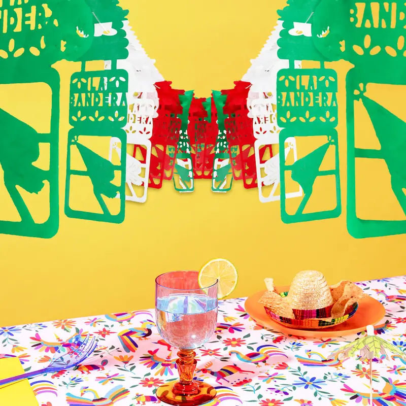 Papel Picado Para Fiestas Patrias, La Bandera 1