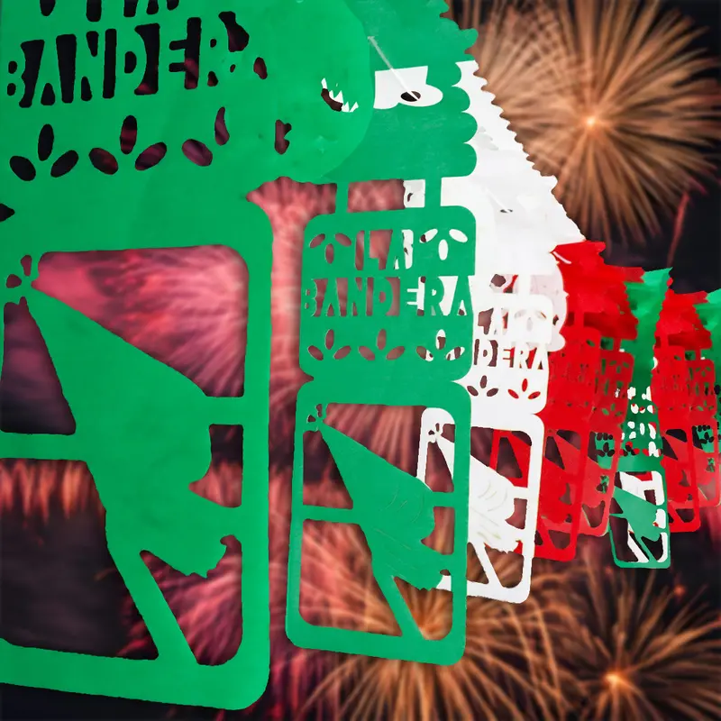 Papel Picado Para Fiestas Patrias, La Bandera 2
