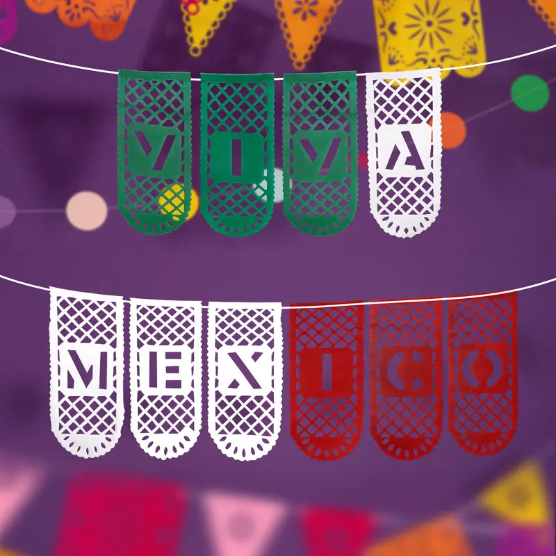Papel Picado Para Fiestas Patrias, Viva México 2