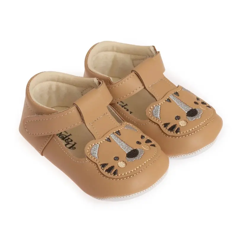 Papulin Boys Velcro - Light Brown 1