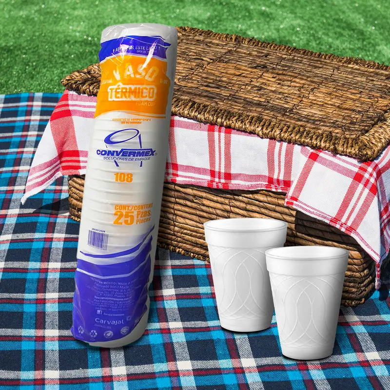 Paquete De 25 Vasos Térmicos, Convermex 137Ml 1