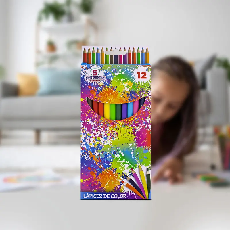 Paquete Lápices De Colores 12 Pz. 1