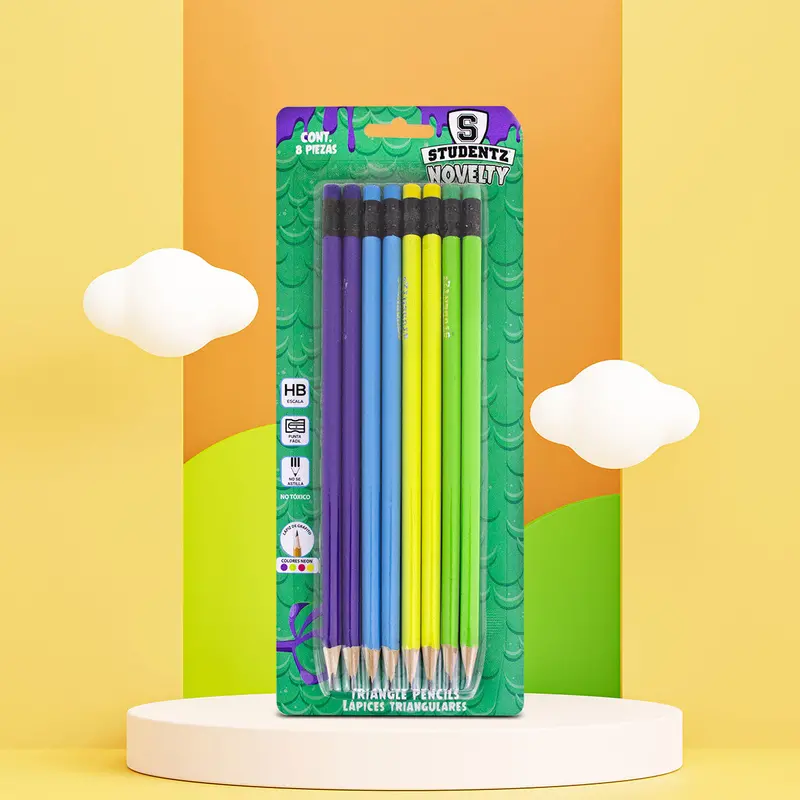 Paquete Lápices Neón 8Pz. 2