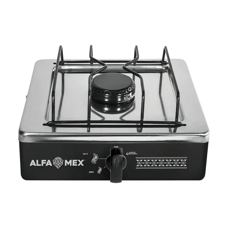 Parrilla De Gas Alfamex 1 Quemador Negra 604 1