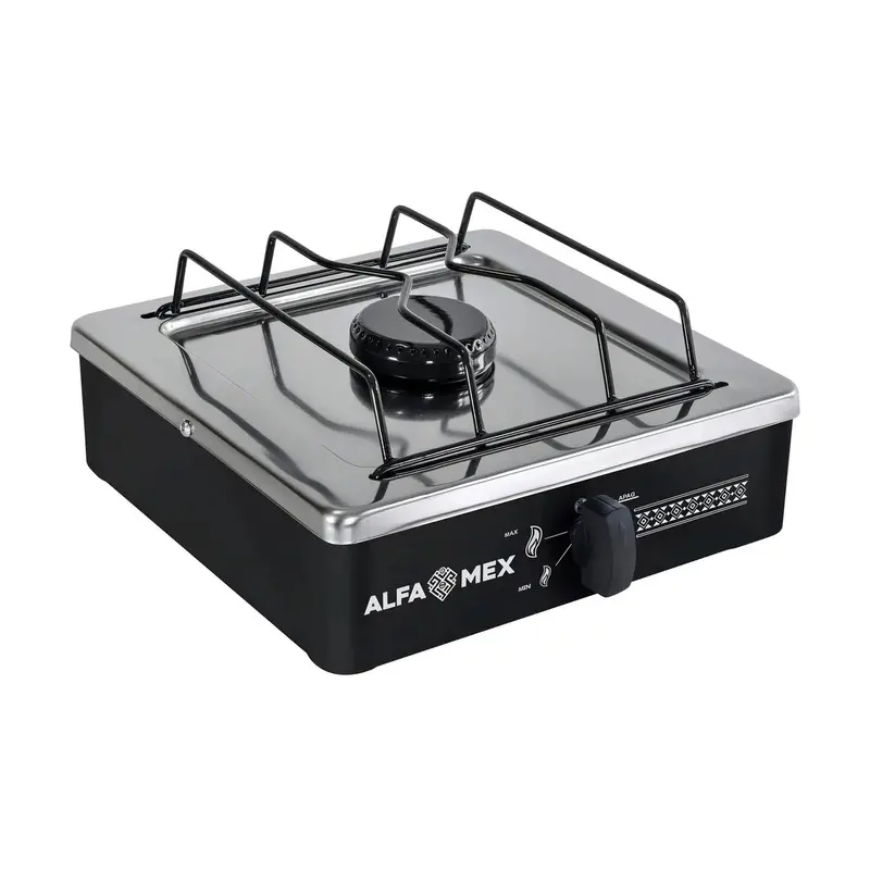 Parrilla De Gas Alfamex 1 Quemador Negra 604 2