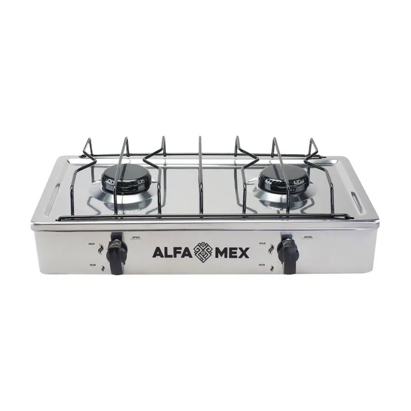 Parrilla De Gas Alfamex 2 Quemadores Gris 308 1
