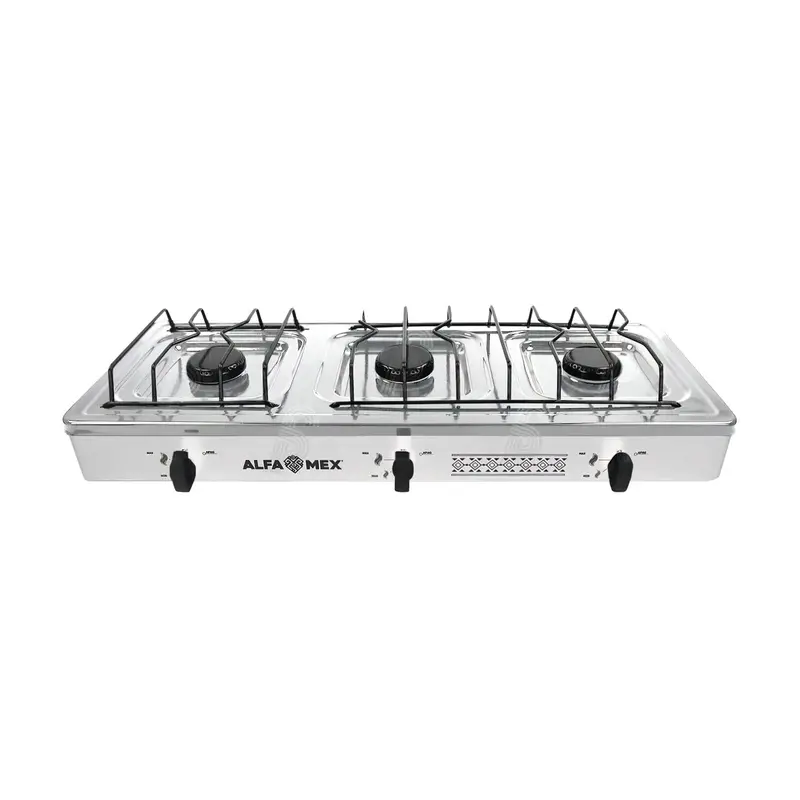 Parrilla De Gas Alfamex 3 Quemadores Blanco 612 1