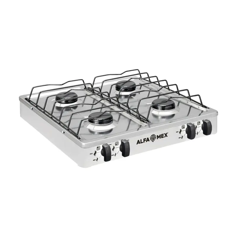 Parrilla De Gas Alfamex 4 Quemadores Blanco 312 2