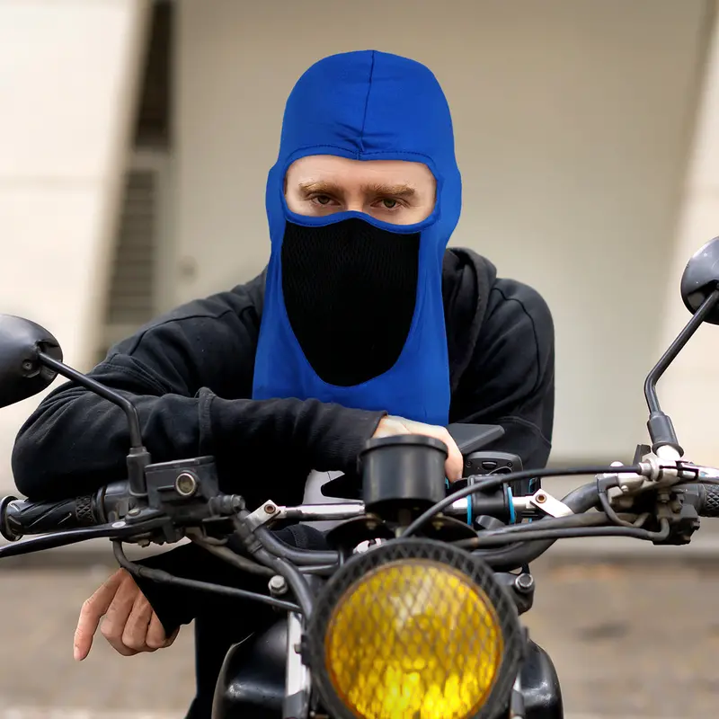 Pasamontañas Color Azul Rey Para Motocicleta 1