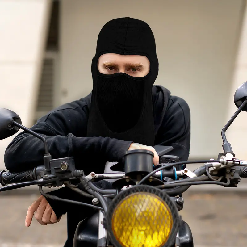Pasamontañas Color Negro Para Motocicleta 1