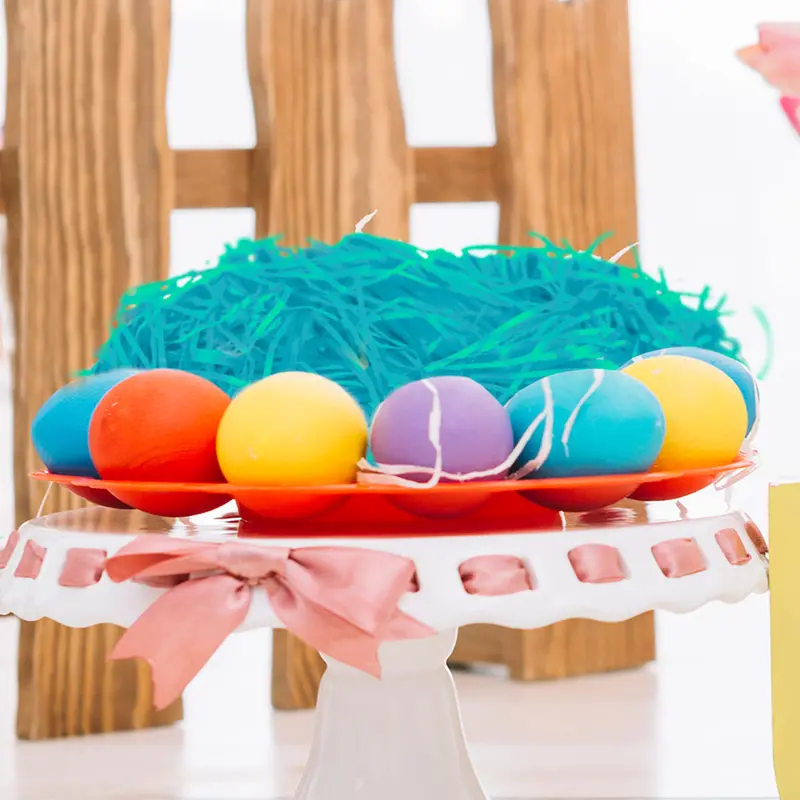 Pasto De Papel Decorativo De Tornasol Azul 43G, Pascua 1