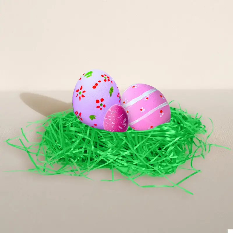 Pasto De Papel Decorativo De Verde 43G, Pascua 1