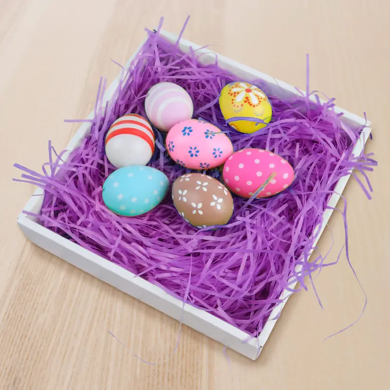 Pasto De Plástico Decorativo Para Pascua, Color Morado, 43Gr 1