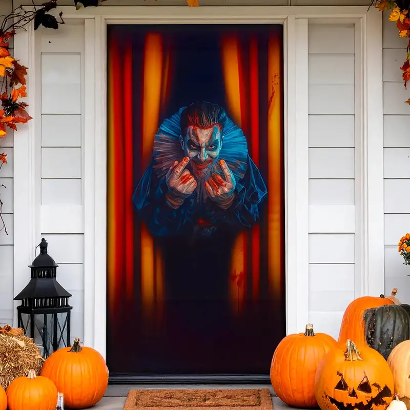 Payaso, Póster, Decoración De Puerta, Halloween 1