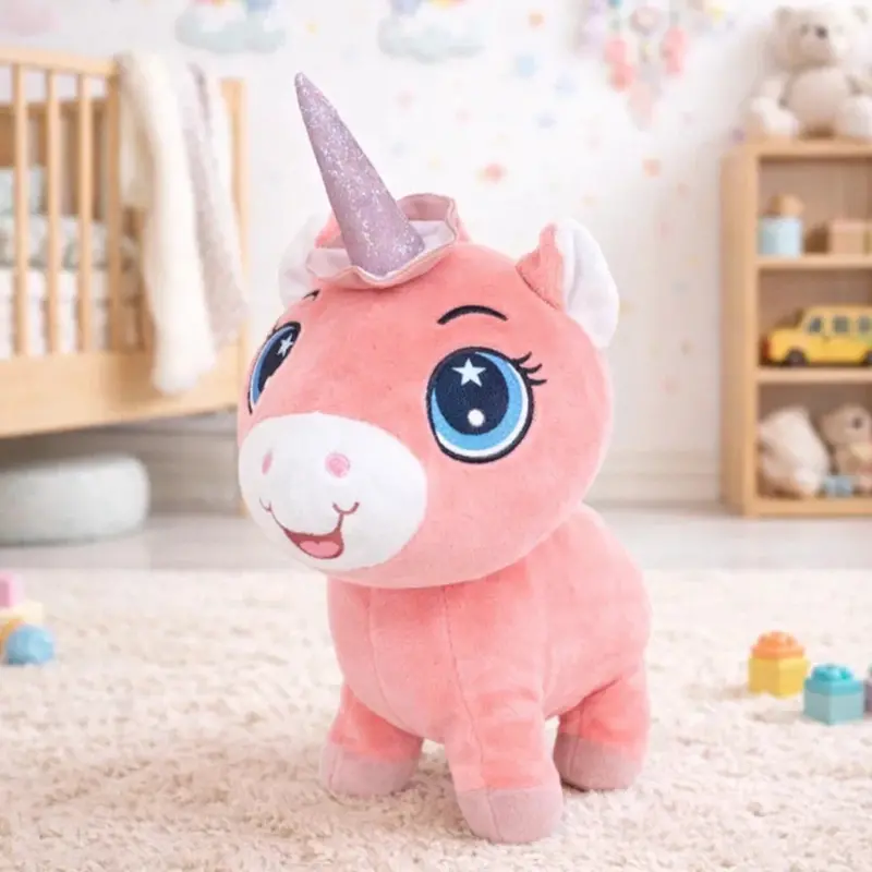 Peluche, Unicornio, Color Rosa 2