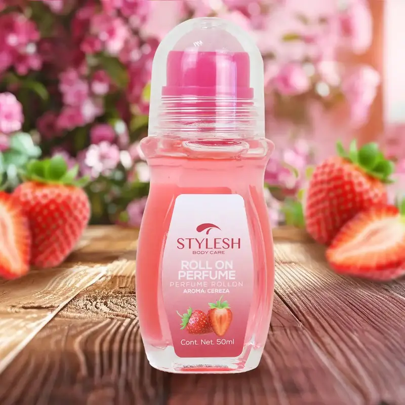Perfume En Roll On, Stylesh, Aroma Fresa, 50 Ml 2