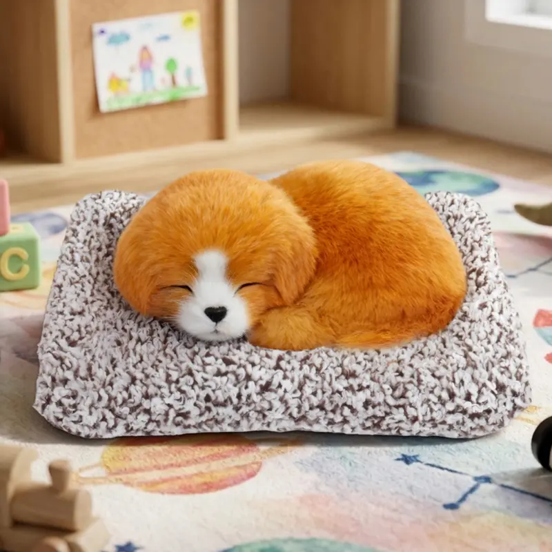 Perrito Dormido Con Sonido, Color Café 1