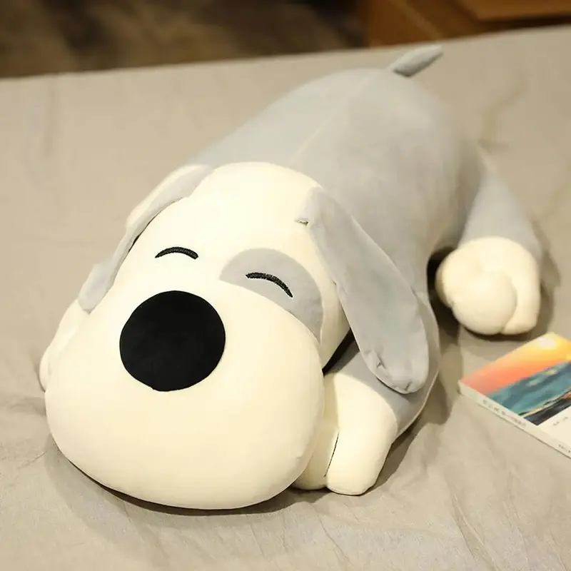 Perrito Dormido, Peluche, Color Gris 1