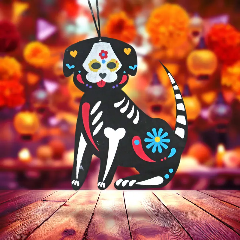 Perro De Fieltro Decorativo Para Halloween 1
