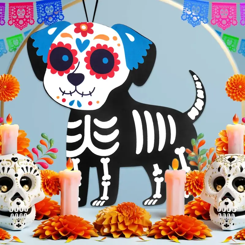 Perro, Decoración De Fieltro, Día De Muertos 1