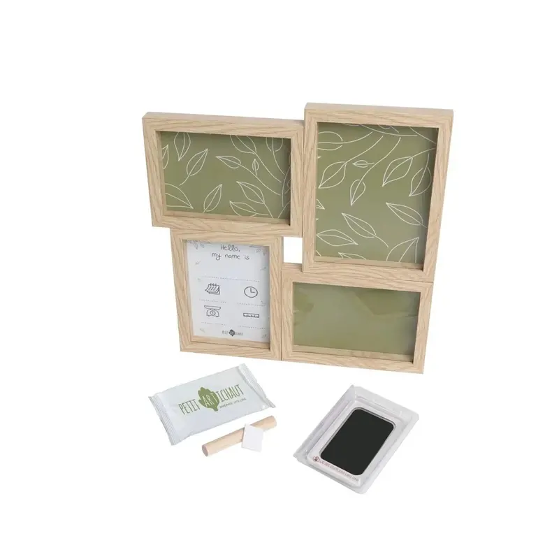 Petit Artichaut Puzzle Frame With Hand & Foot Imprints - Olive Tree 1