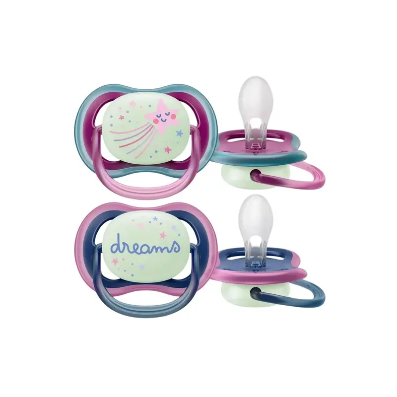 Philips Avent Ultra Air Night Soother 6-18 Months Pack Of 2 1