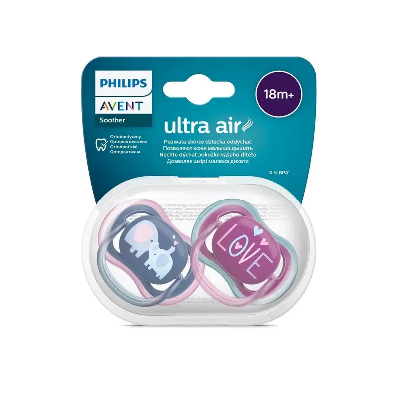 Philips Avent Ultra Air Soother 18+ Months Pack Of 2 2