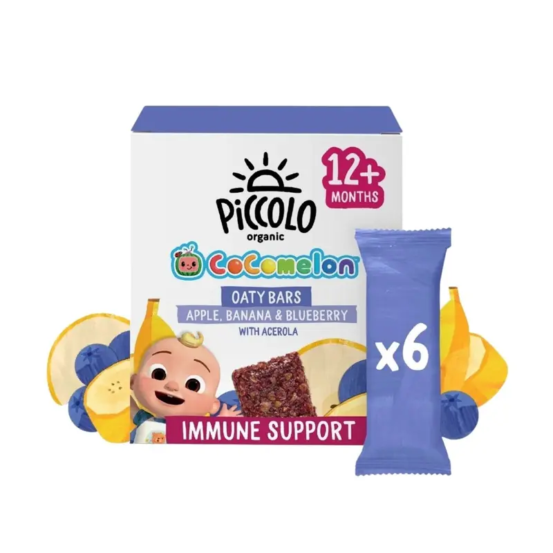 Piccolo Organic Apple Banana Blueberry Oaty Bar 12+ Months 138G (6X23g) 1