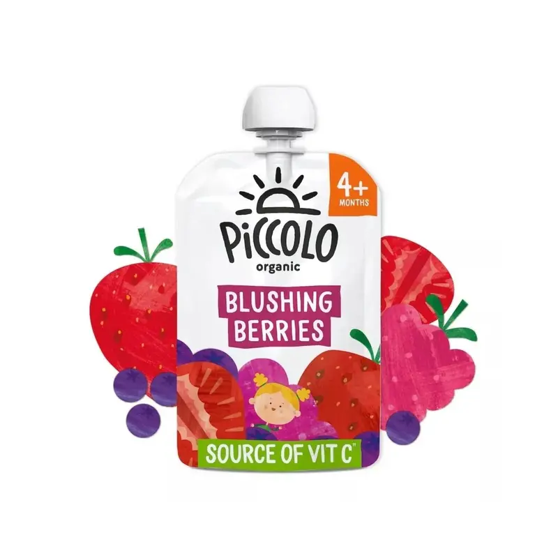 Piccolo Organic Blushing Berries Pear & Banana 4+ Months 100G 2