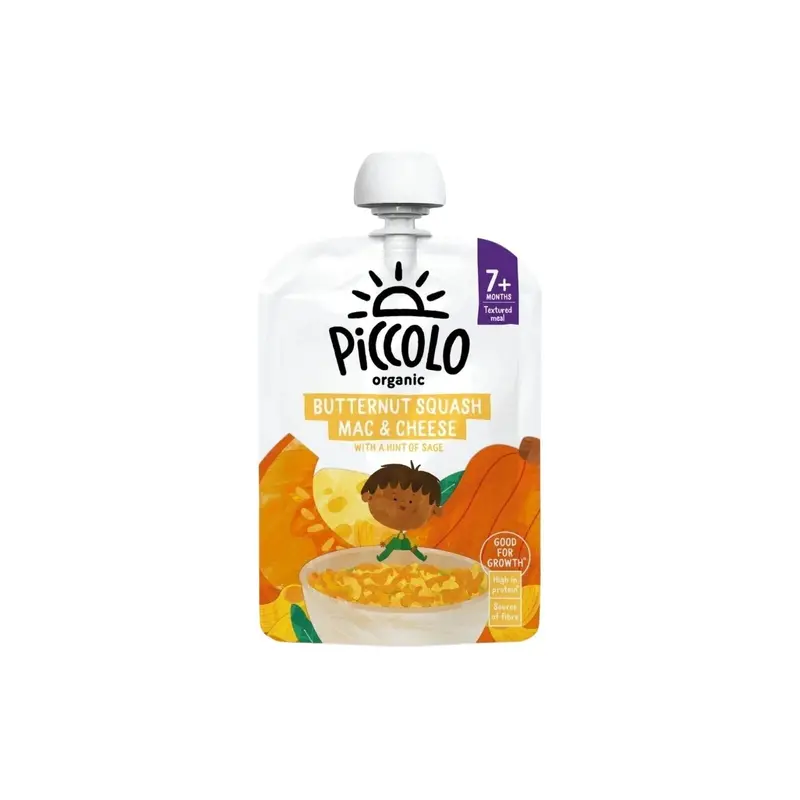 Piccolo Organic Butternut Squash Mac & Cheese 7+ Months 130G 1