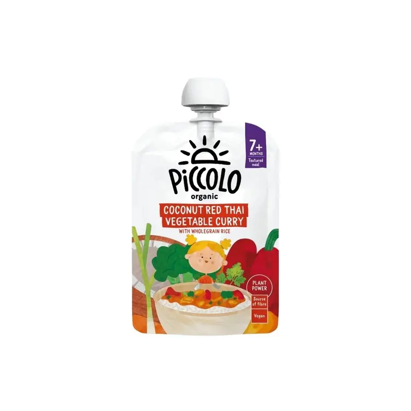 Piccolo Organic Coconut Red Thai Vegetable Curry 7+ Months 130G 1