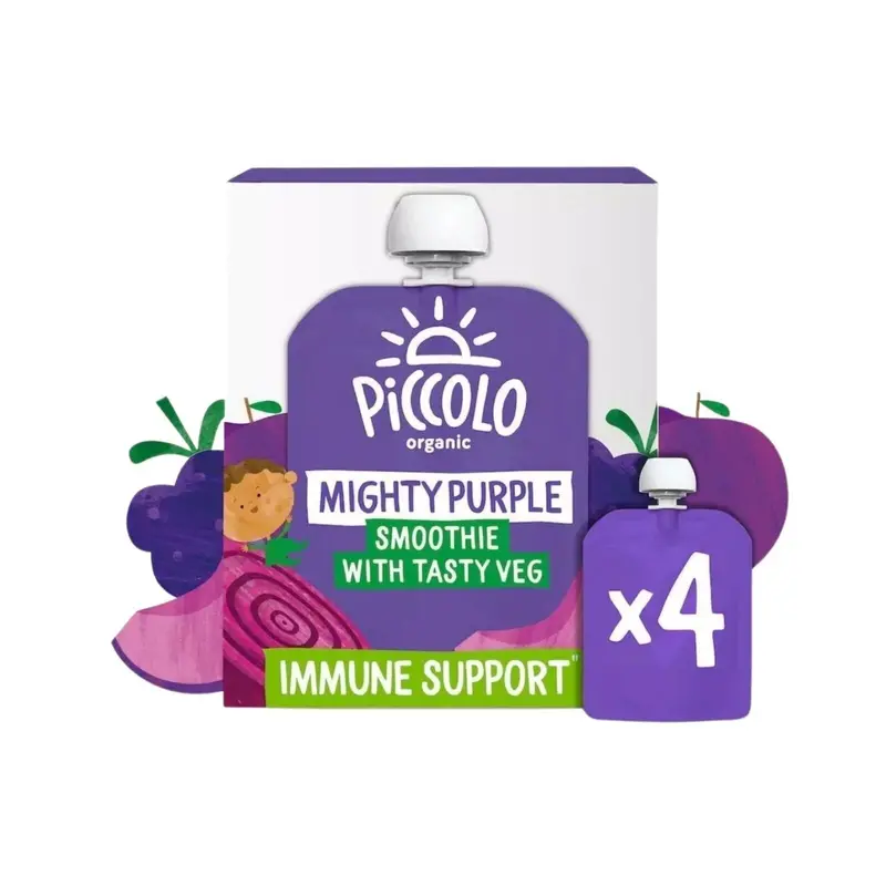 Piccolo Organic Mighty Purple Smoothies 6+ Months 360G (4X90g) 1