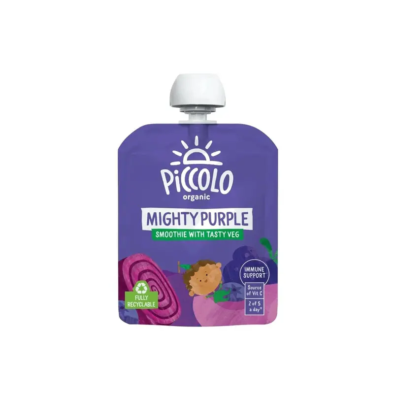 Piccolo Organic Mighty Purple Smoothies 6+ Months 360G (4X90g) 2