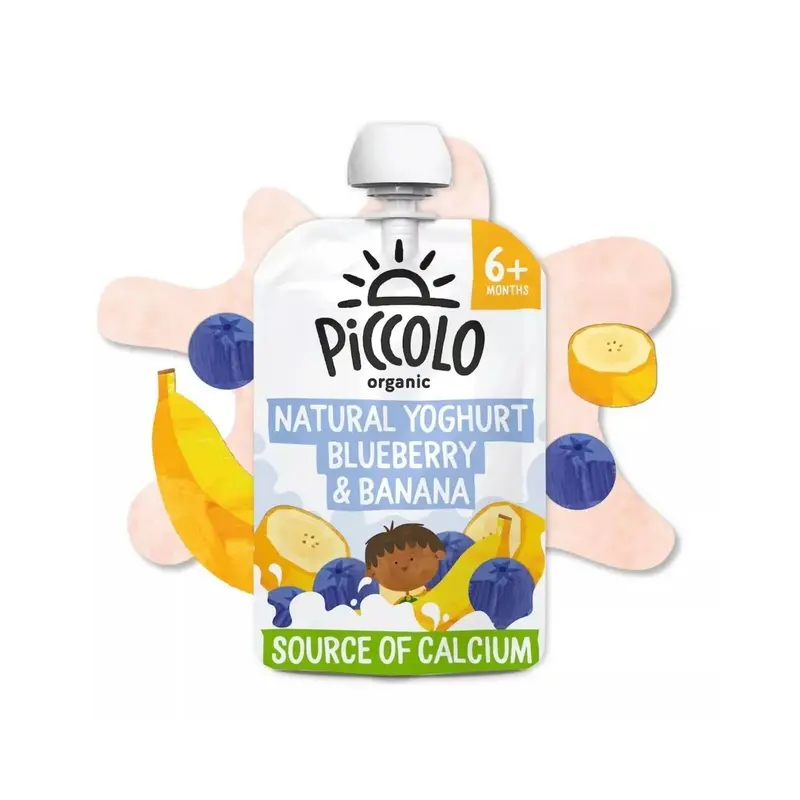 Piccolo Organic Natural Yoghurt Blueberry & Banana 6+ Months 100G 2