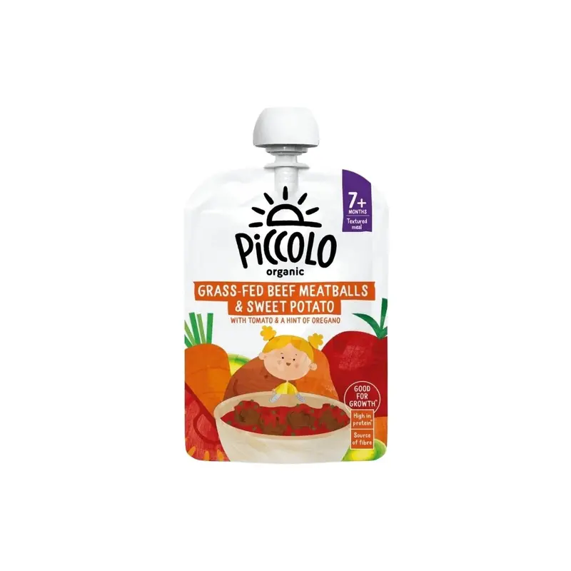 Piccolo Organic Sweet Potato & Beef Meatballs 7+ Months 130G 1