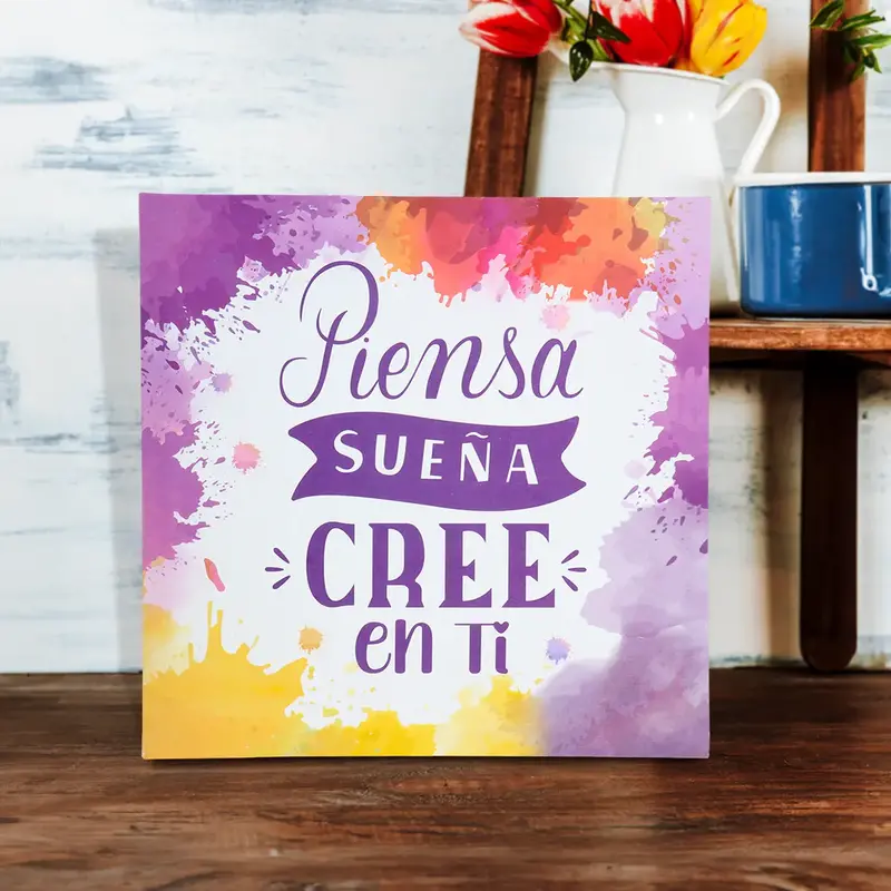 Piensa, Sueña, Cree En Ti, Canvas Decorativo 1