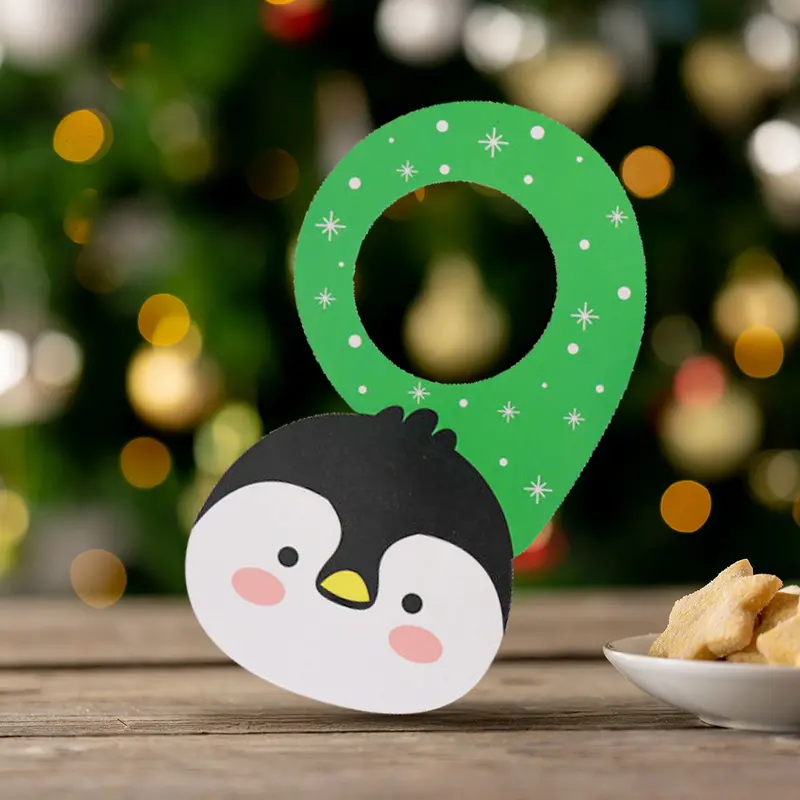 Pingüino, Adorno Para Manija De Puerta Navideño 2