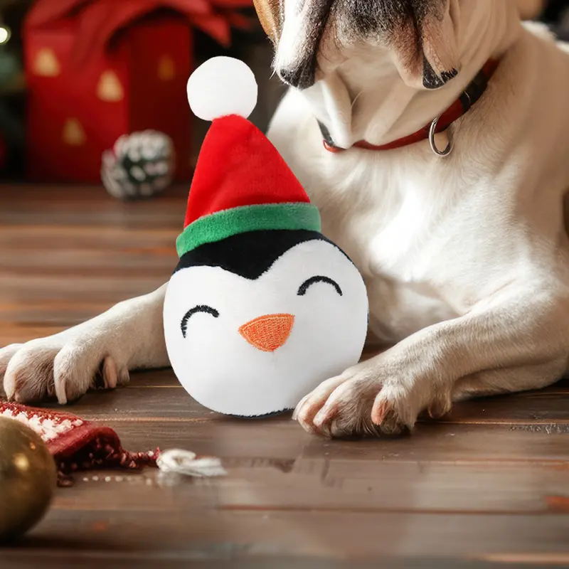 Pingüino Chillón De Peluche Para Mascotas 1