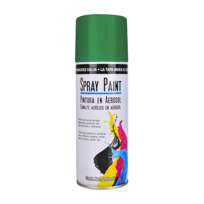 Pintura En Aerosol Color Verde 200Ml 1