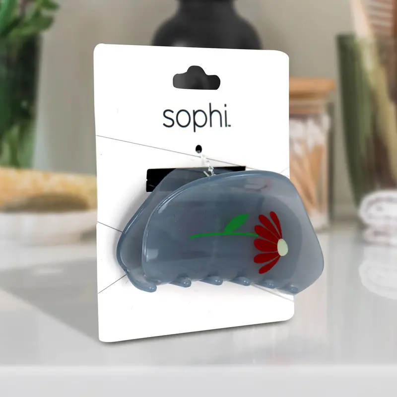 Pinza Color Gris Para El Cabello, Sophi 1
