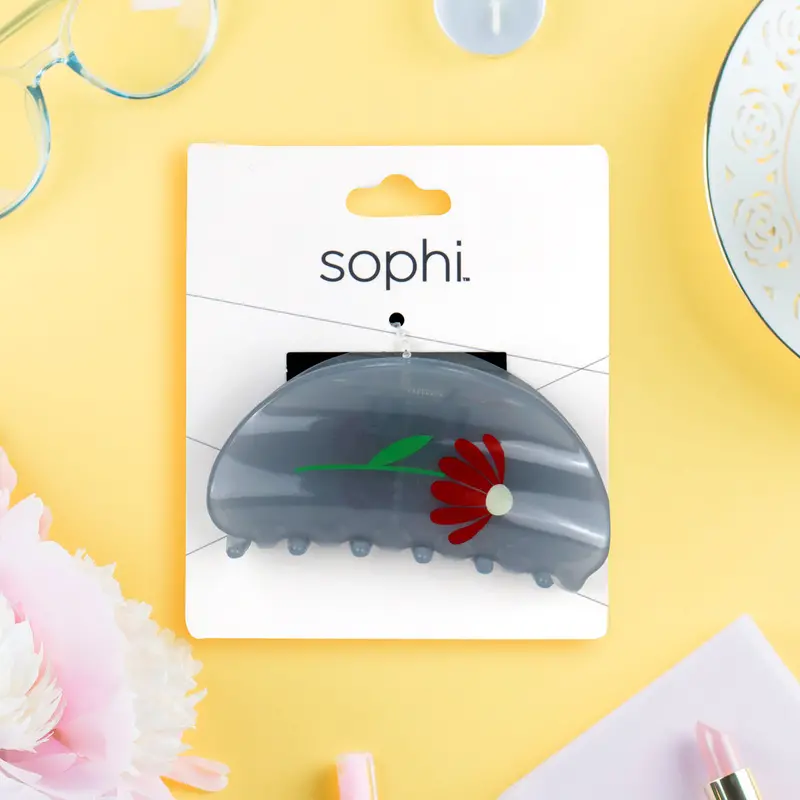 Pinza Color Gris Para El Cabello, Sophi 2
