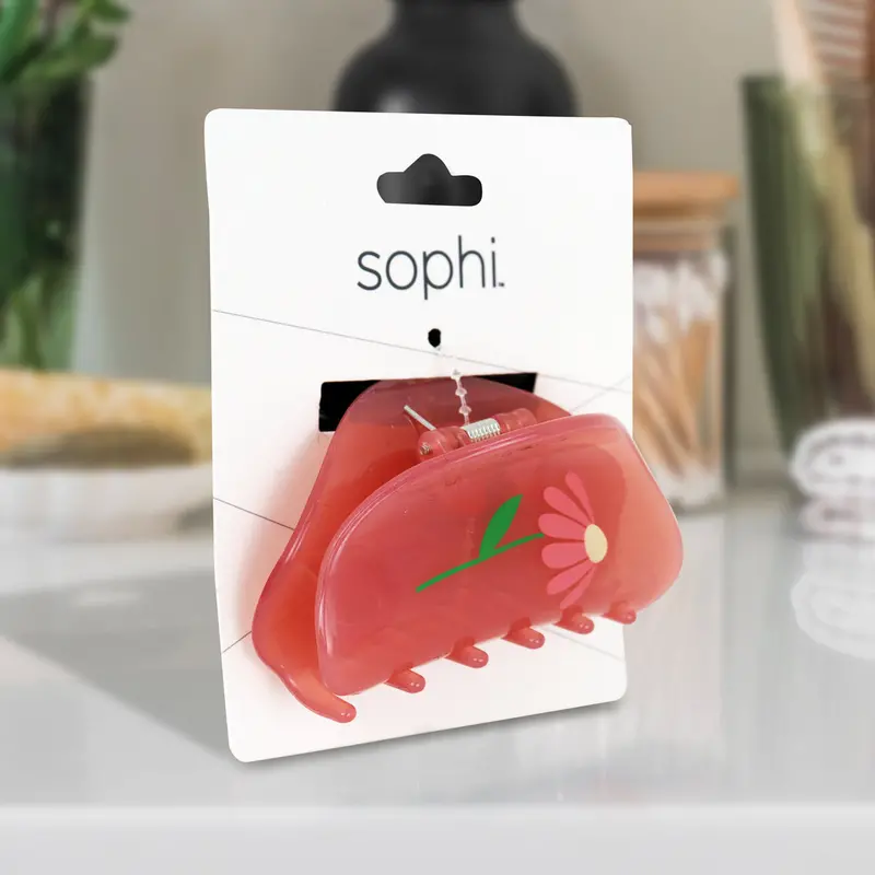 Pinza Color Rosa Para El Cabello, Sophi 1