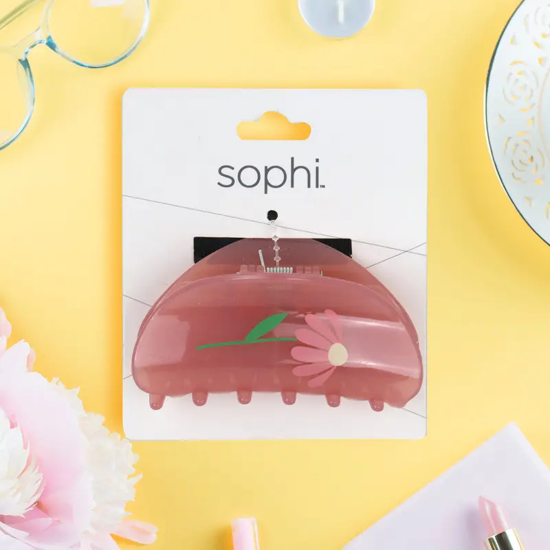Pinza Color Rosa Para El Cabello, Sophi 2