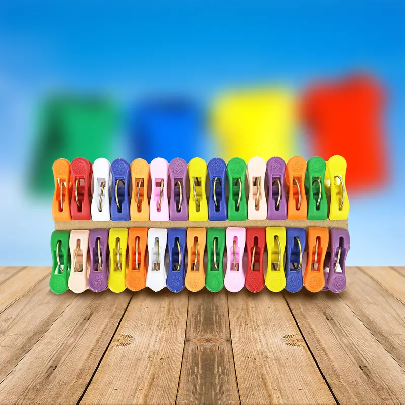 Pinzas De Colores Para Ropa, 30 Piezas 1
